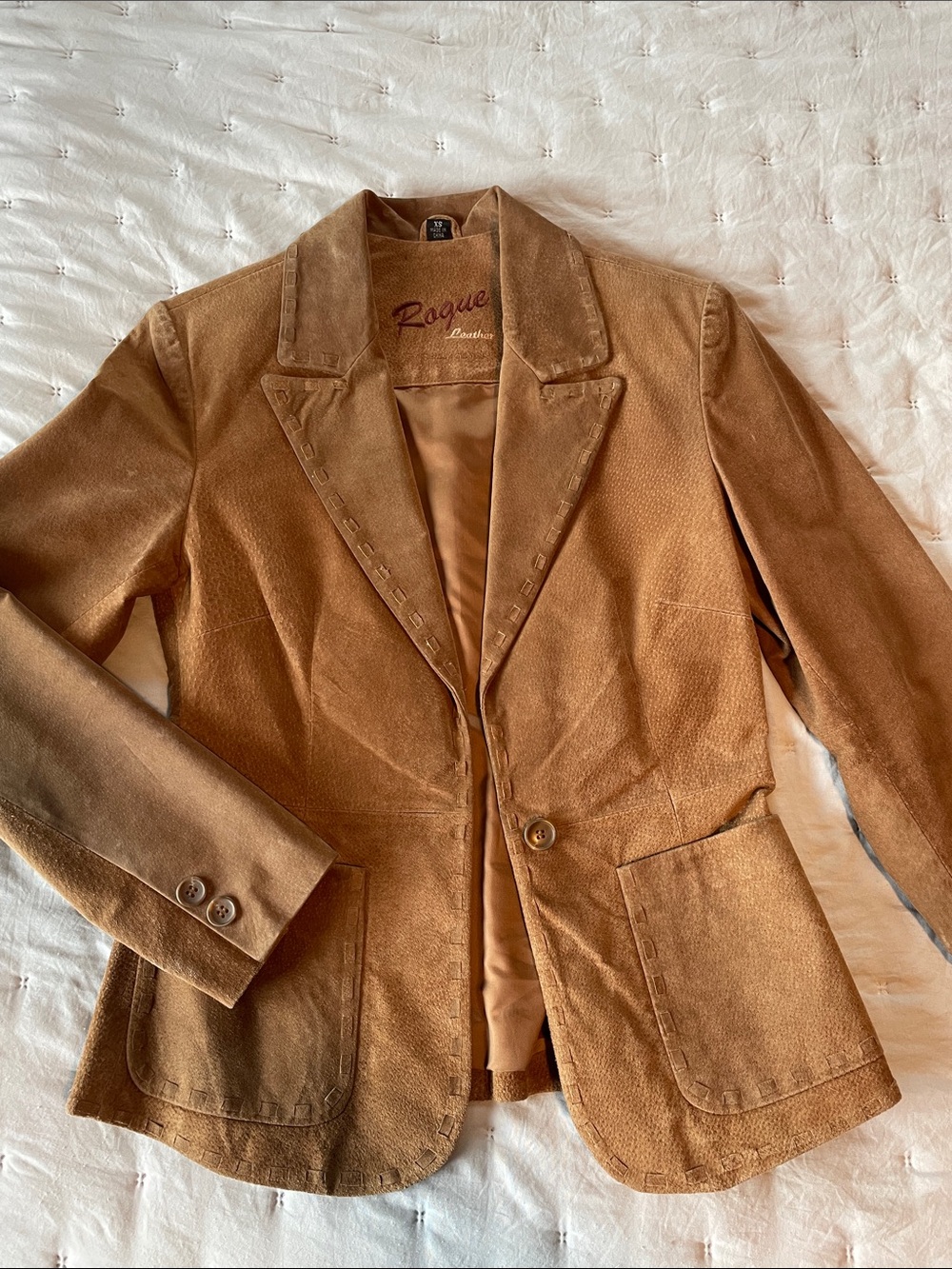 Rogue Brown Suede Blazer Jacket
